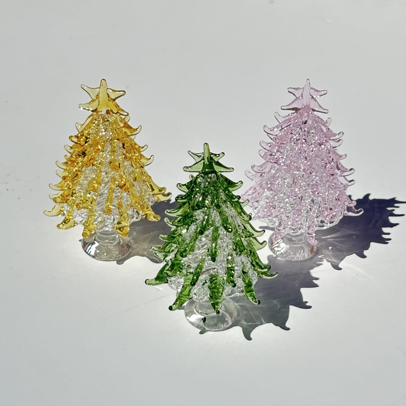 Handmade glass Christmas tree