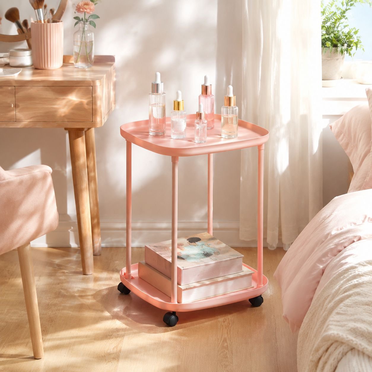 Easy to move tea table for small spaces