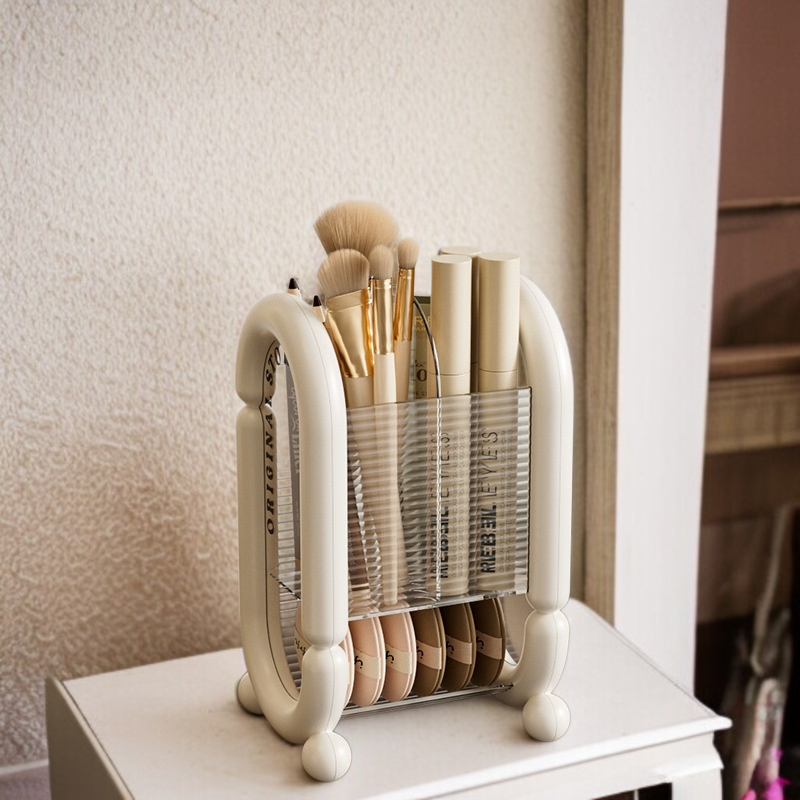 クリームスタイルのシンプルなデザイン収納ボックス