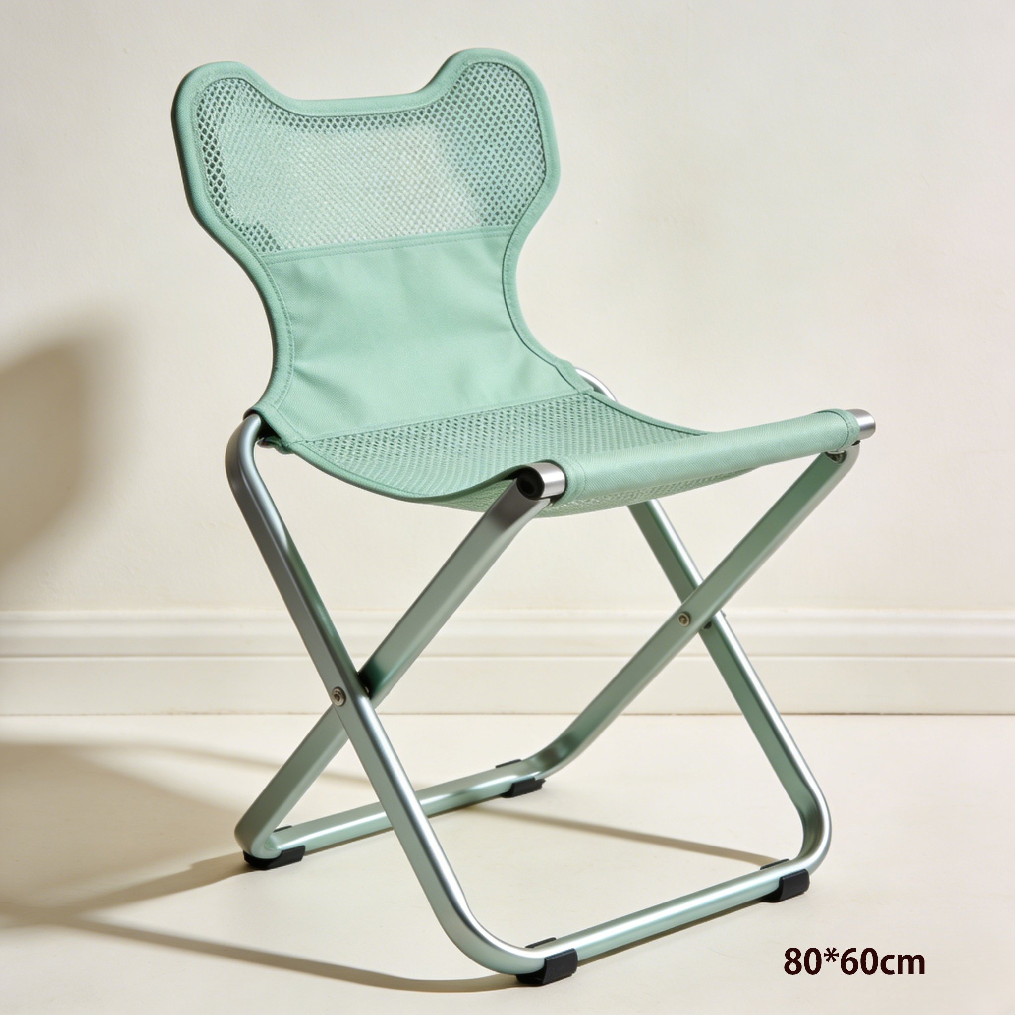 折りたたみ椅子の耐久性を示す詳細画像