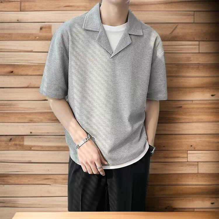 아이스 반팔티셔츠로 시원함 강조