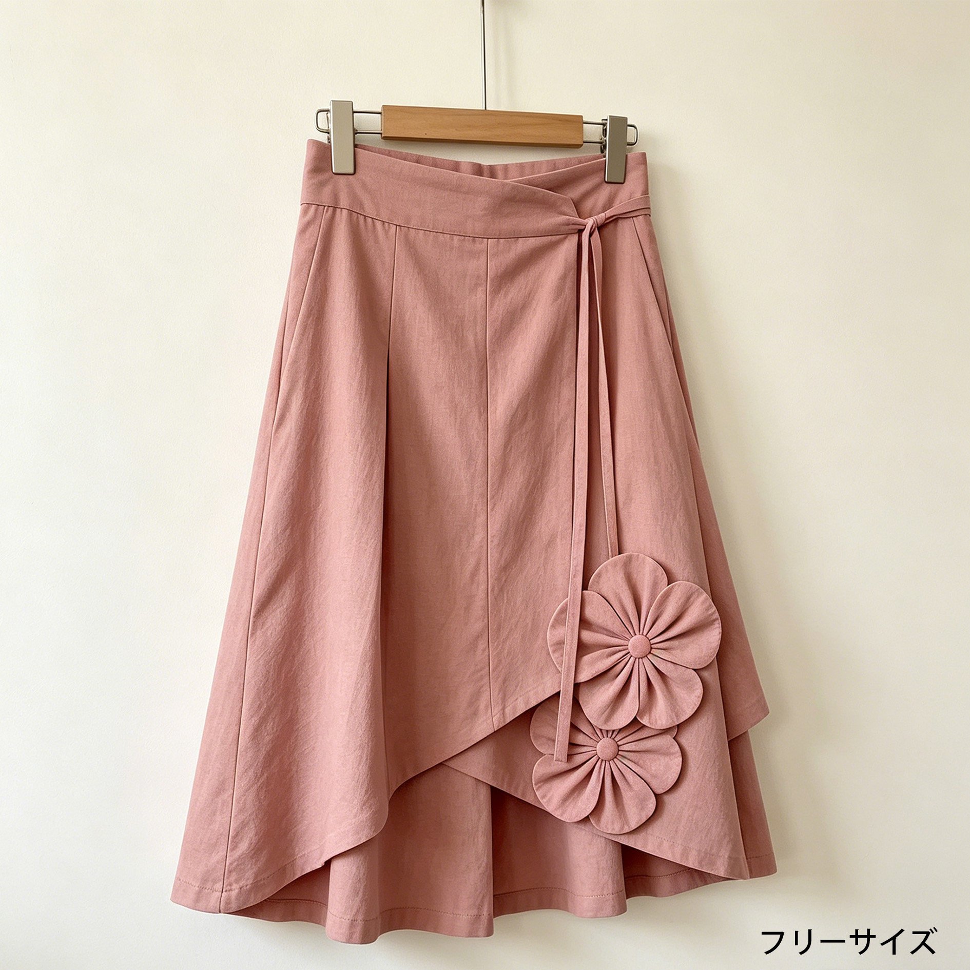 エレガントなロングスカートの着用イメージ