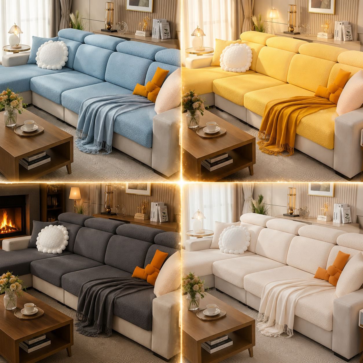Fabric Sofa Hat Light Luxury Full Cover Elastic Cover