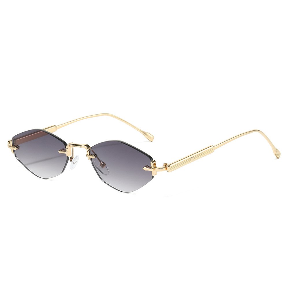 Frameless Fashion Rhombus Sunglasses