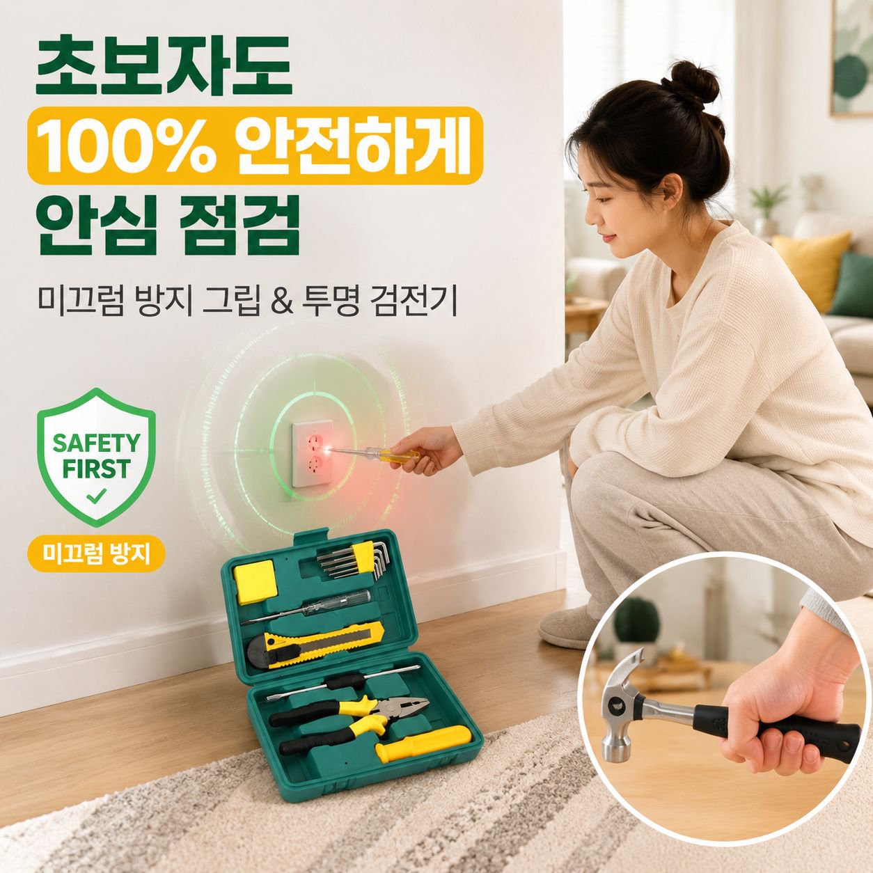 가정용 자동차 공구함 11종 수리 펜치 예비 세트