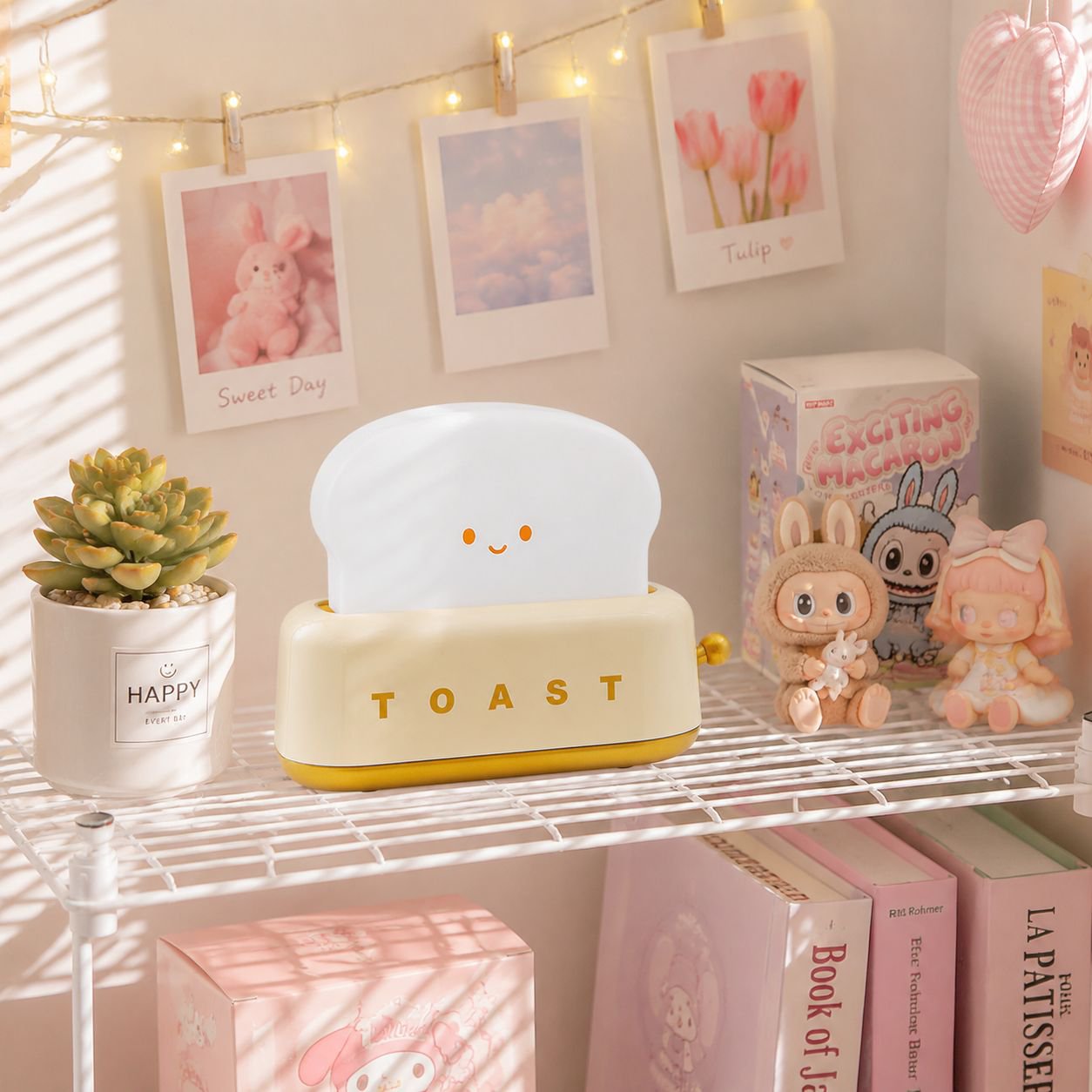 Toast design novelty lamp for holiday decor