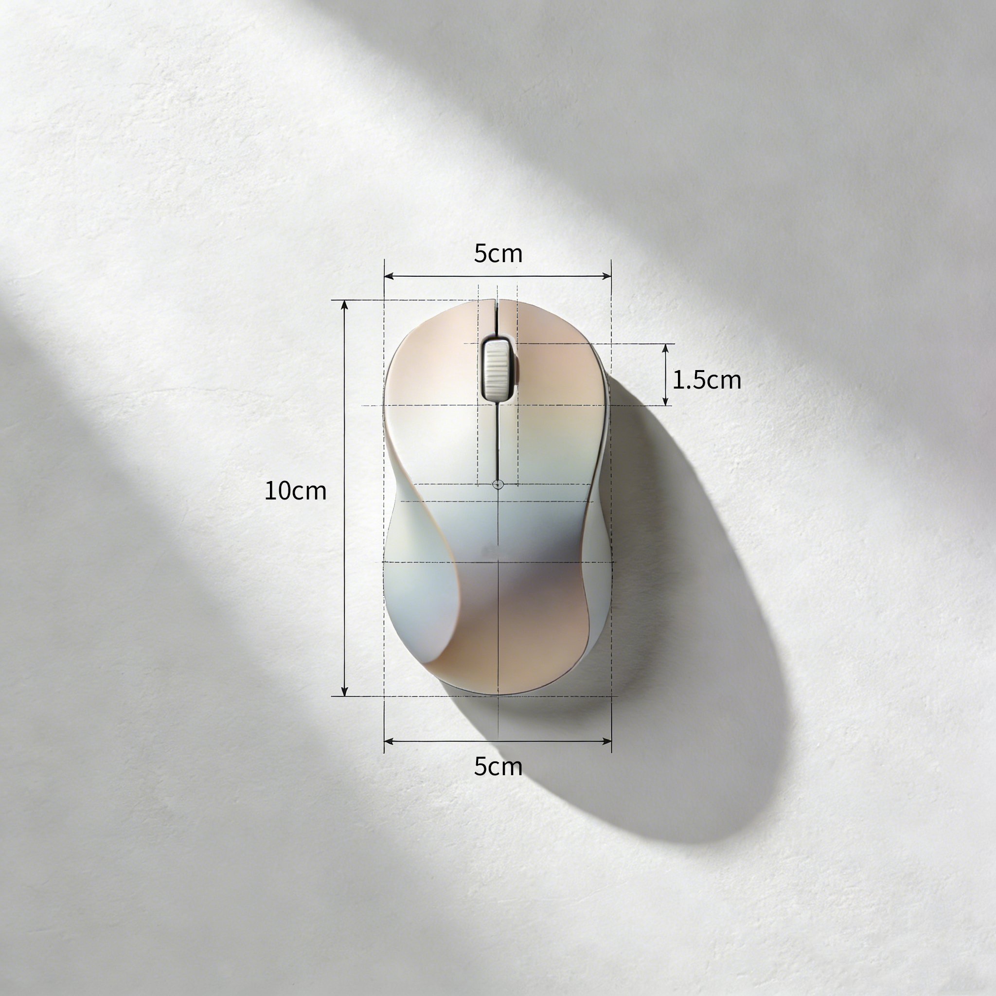 Silent click wireless mouse for office use