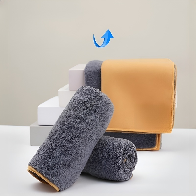 No-shedding Dual-sided Suede Towel for Car Cleaning