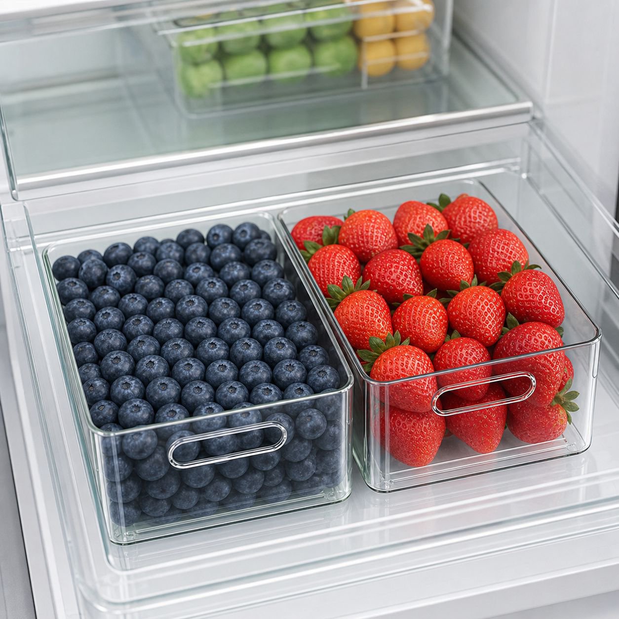 Kitchen organizer box for eggs and vegetables