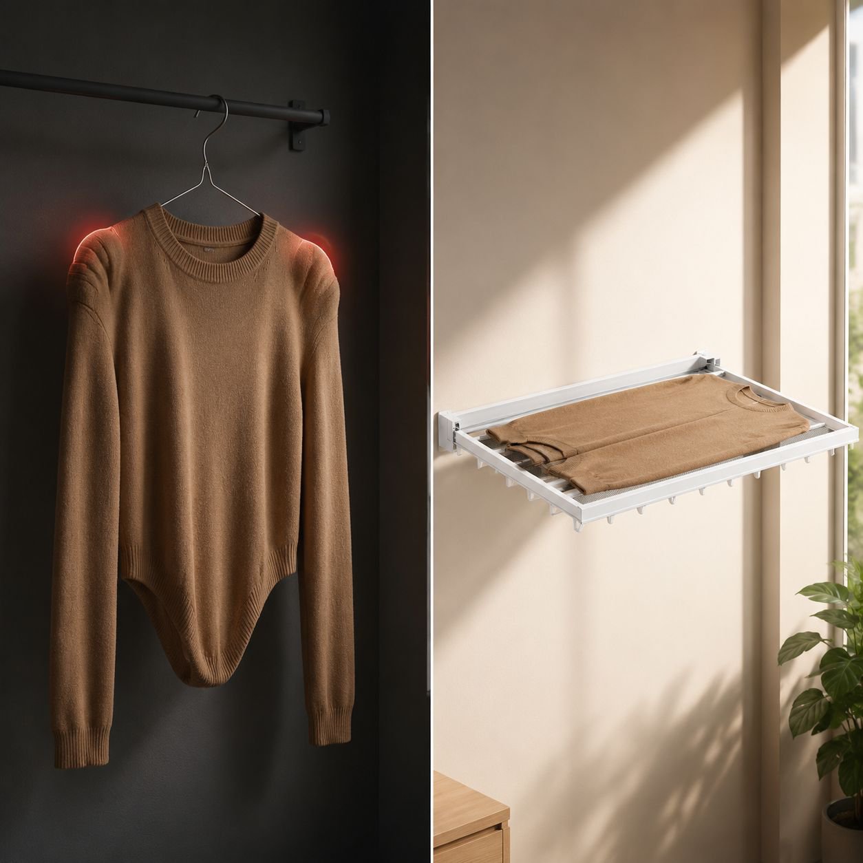 Foldable Flat Drying Net fully expanded on white background