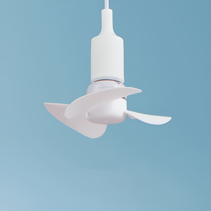 서재 숙소용 미니 강풍 선풍기 전구