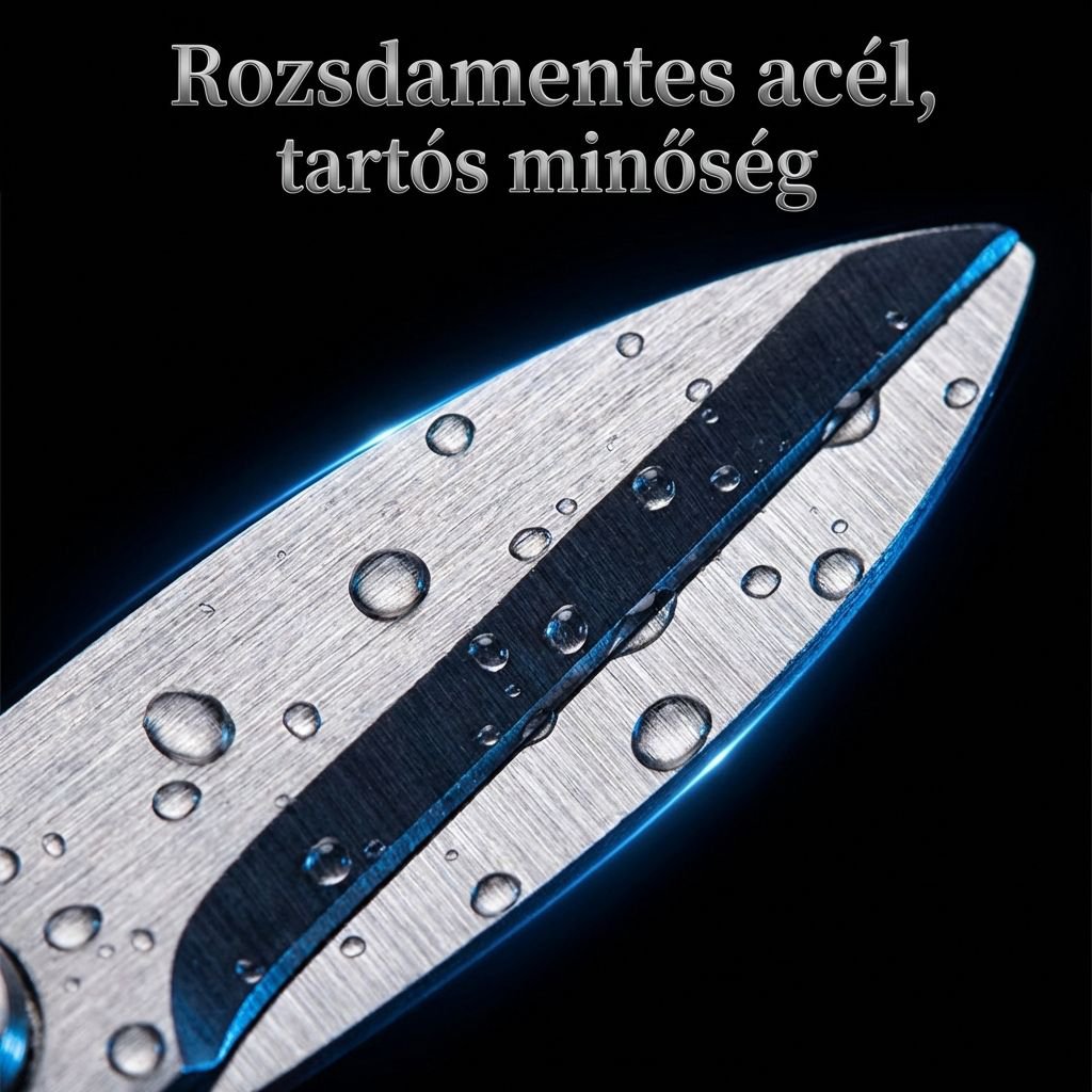 Konyhai rozsdamentes acélból készült, nagy teherbírású olló