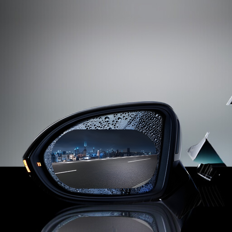 비 오는 날 백미러 방수 필름 효과