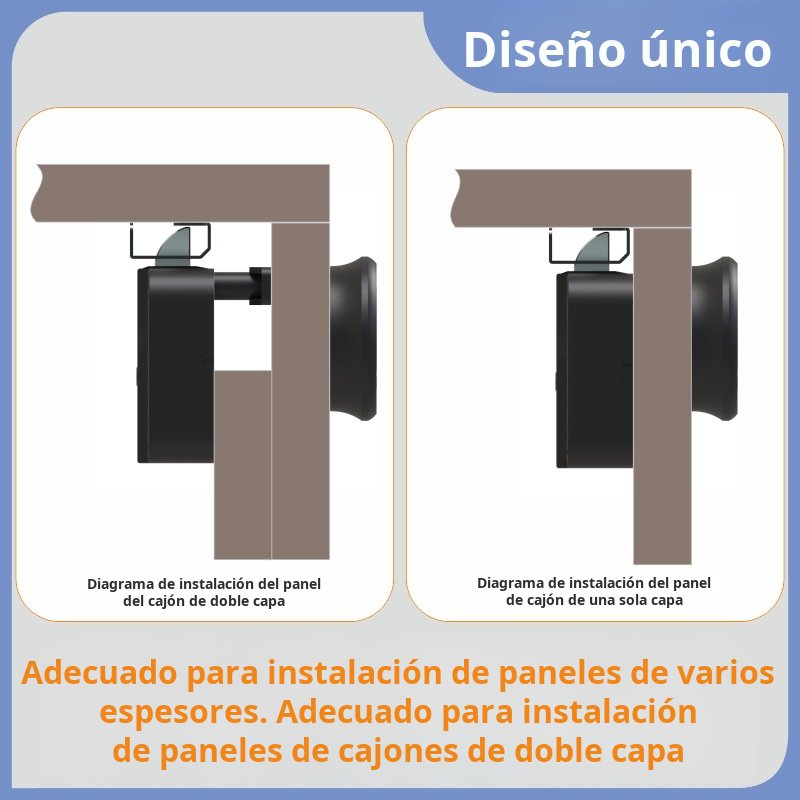 Cerradura de cajón con huella dactilar, cerradura de puerta de armario con contraseña inteligente, c