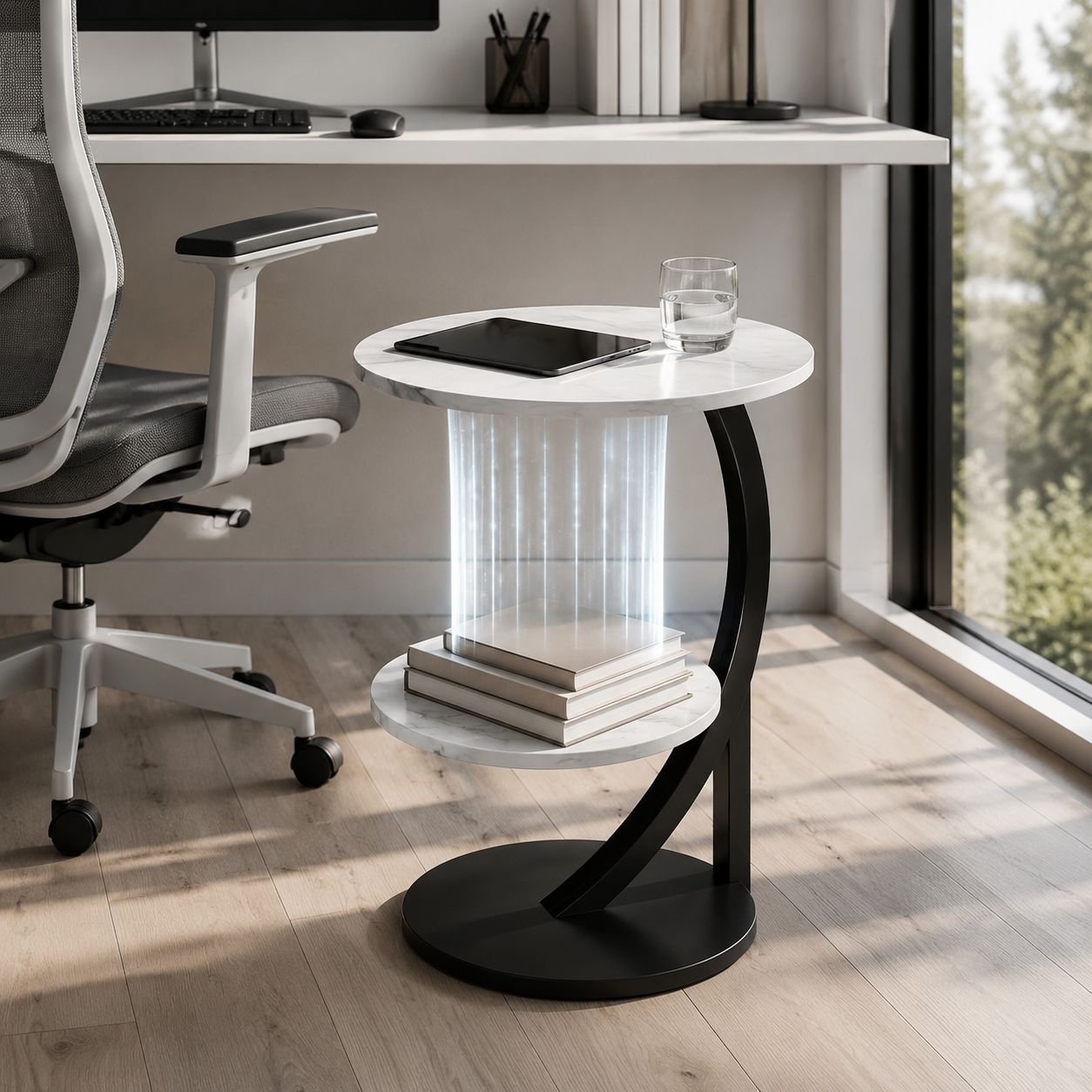 Modern simple small side table living room mobile small tea table home small tea table bedside small