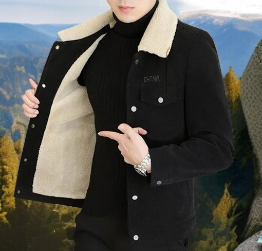 스타일리시한 남성 패션 점퍼 이미지