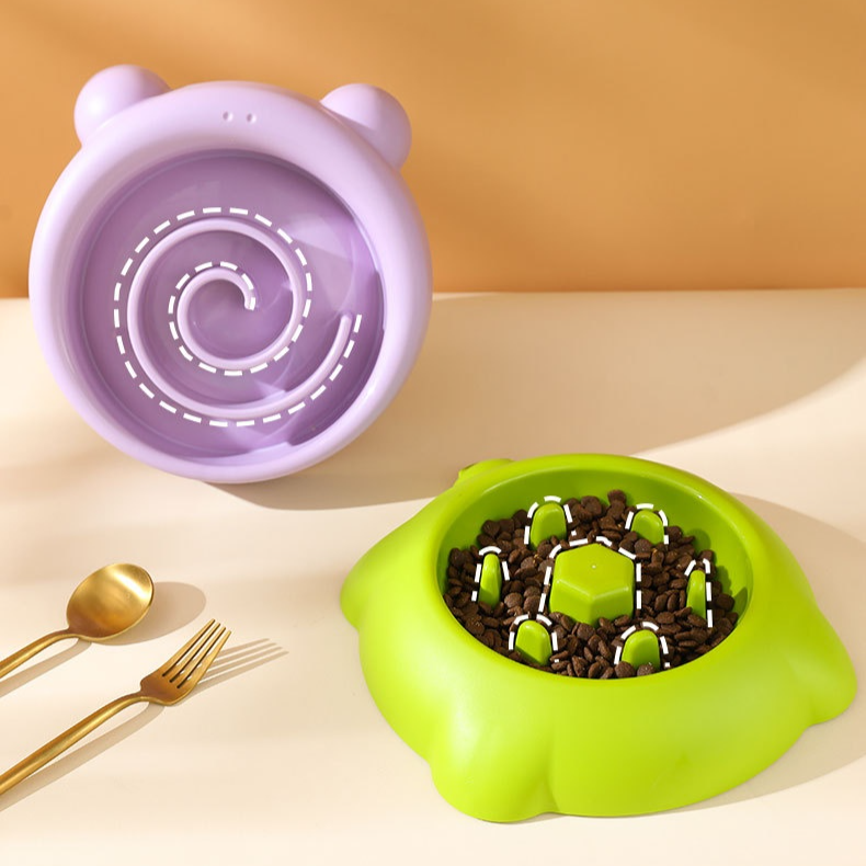 Anti-Spill Dog Food Bowl with Soil Prevention Hole