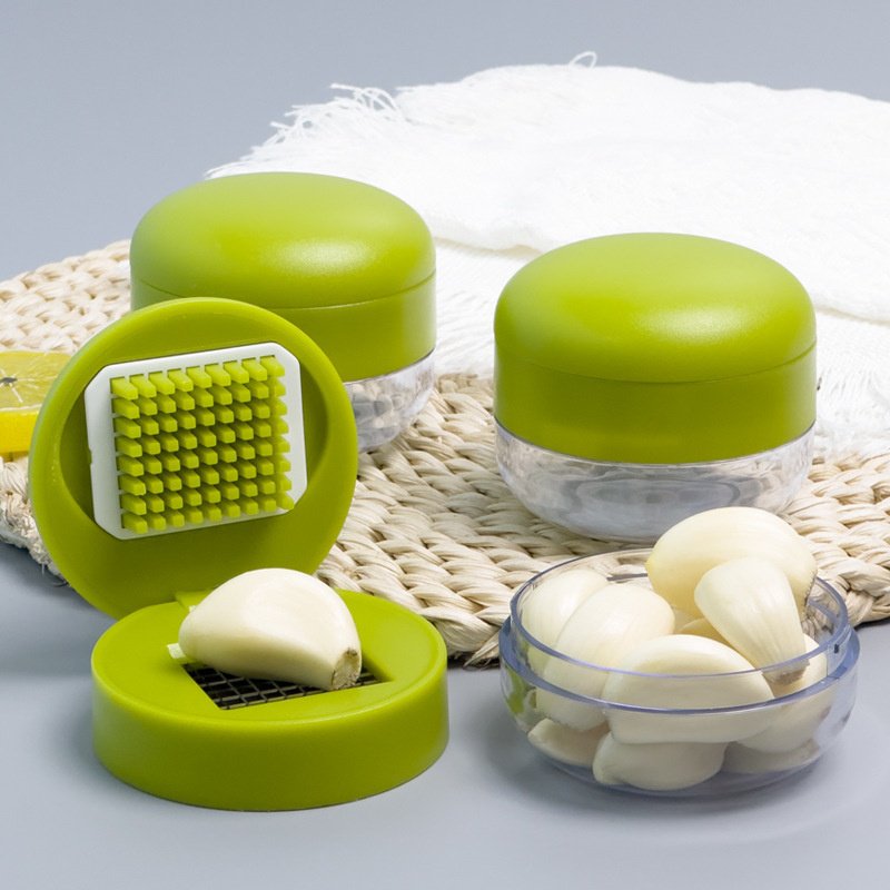 Mini garlic crusher garlic pounder garlic granules household ginger and garlic cutter automatic garl