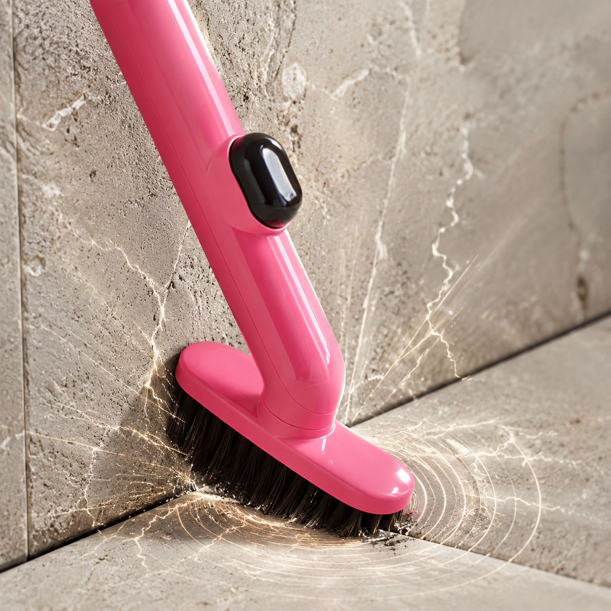 Accessoire de nettoyage salle de bain pratique avec réservoir