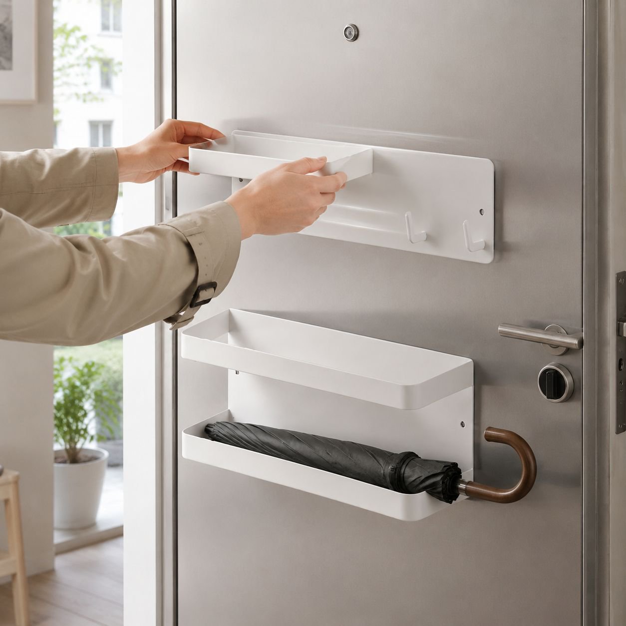 Magnetischer Regenschirmhalter für die Türrückseite