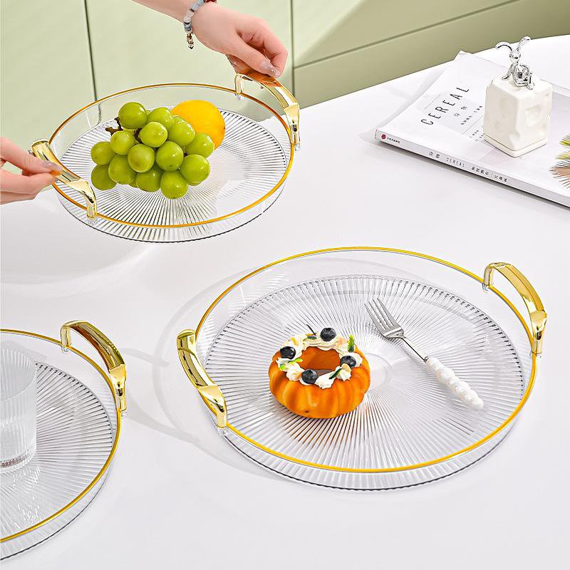 Double Handle Round Tray