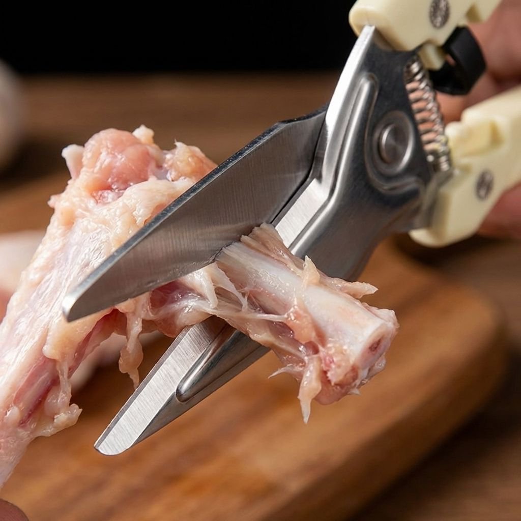 多機能マグネット式鶏骨切りばさみ