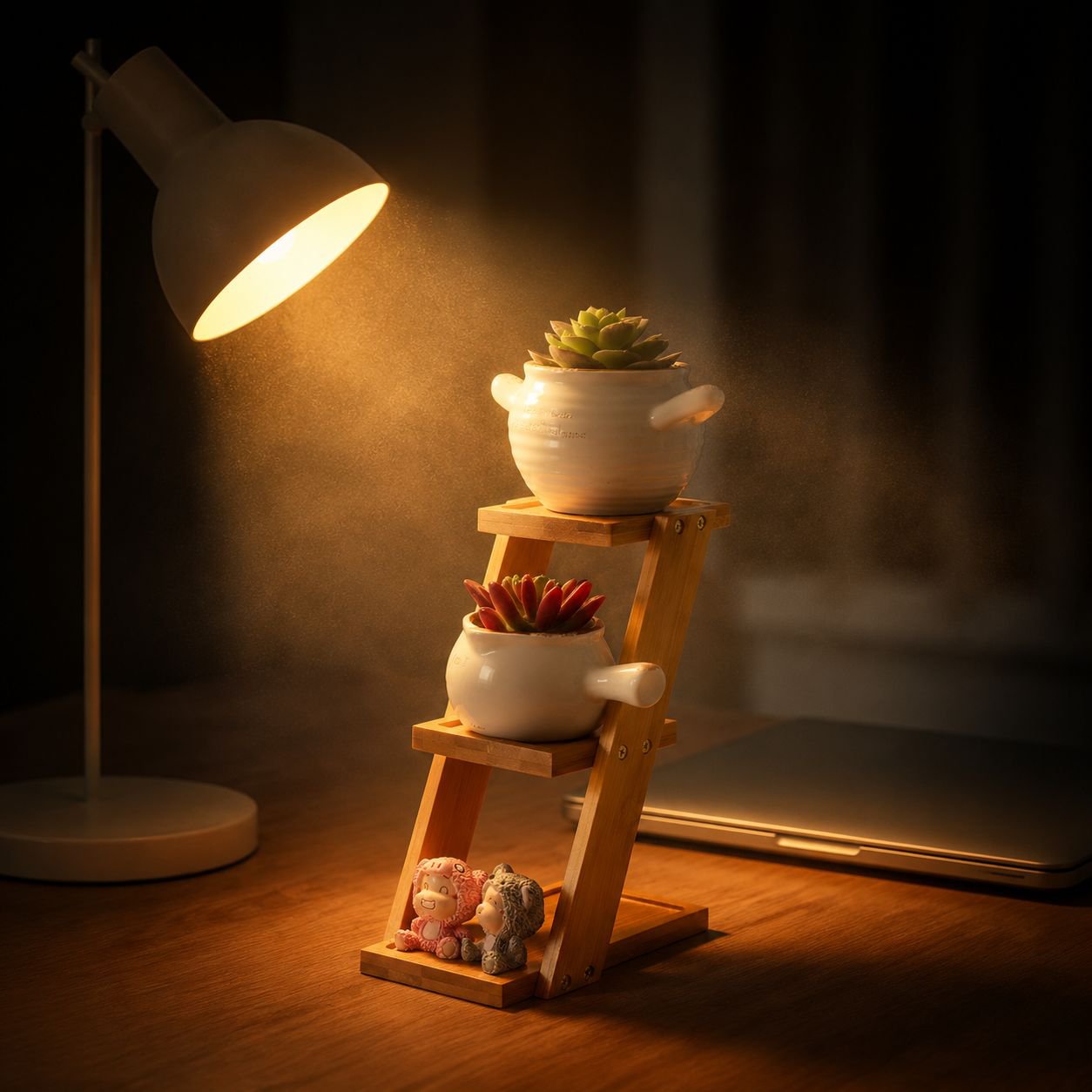Bambus-Blumenständer als Büro Dekoration