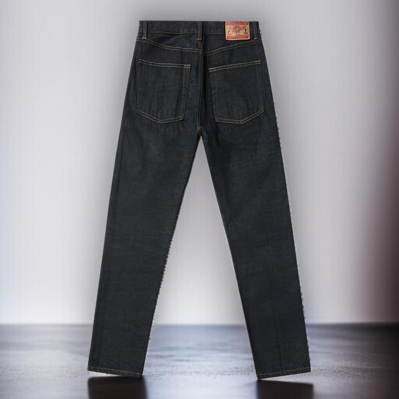 原色セルビッジデニムの生地アップ