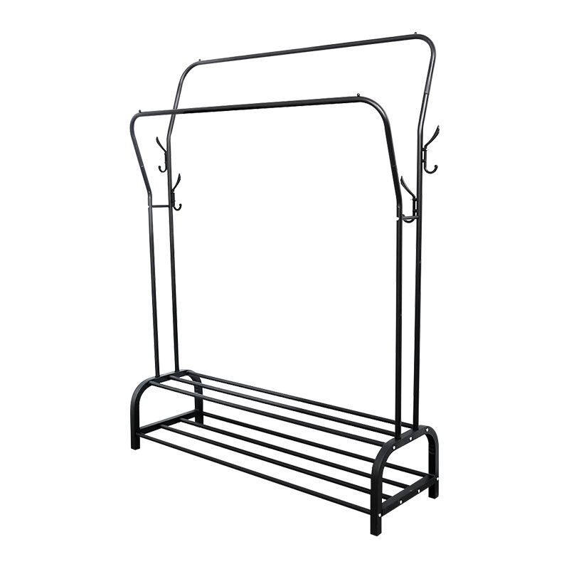 Adjustable Double Pole Floor Drying Rack