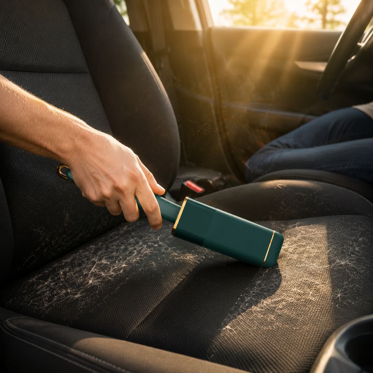 Compact lint roller for travel and home use