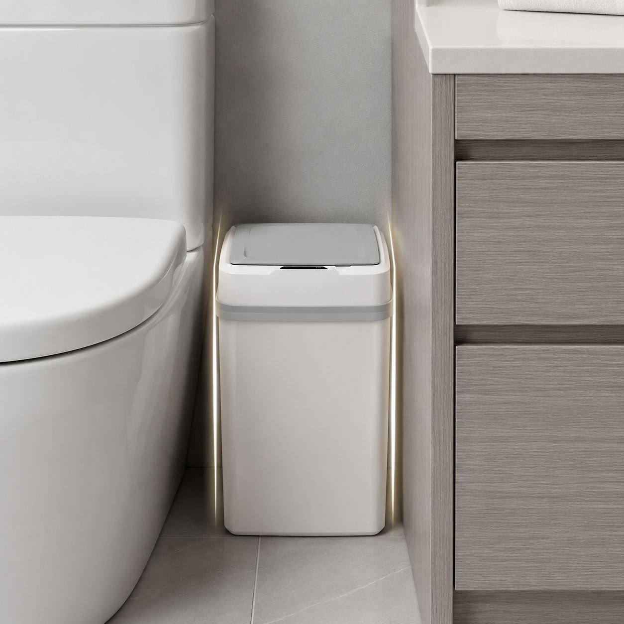 Hygienischer Mülleimer für Badezimmer