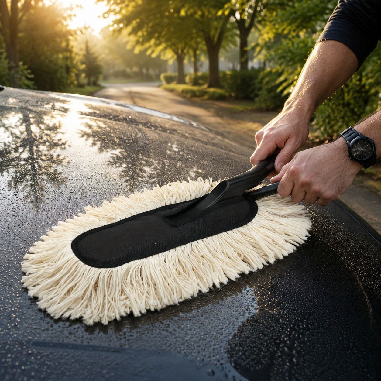 Extendable Car Wash Mop Wax Brush