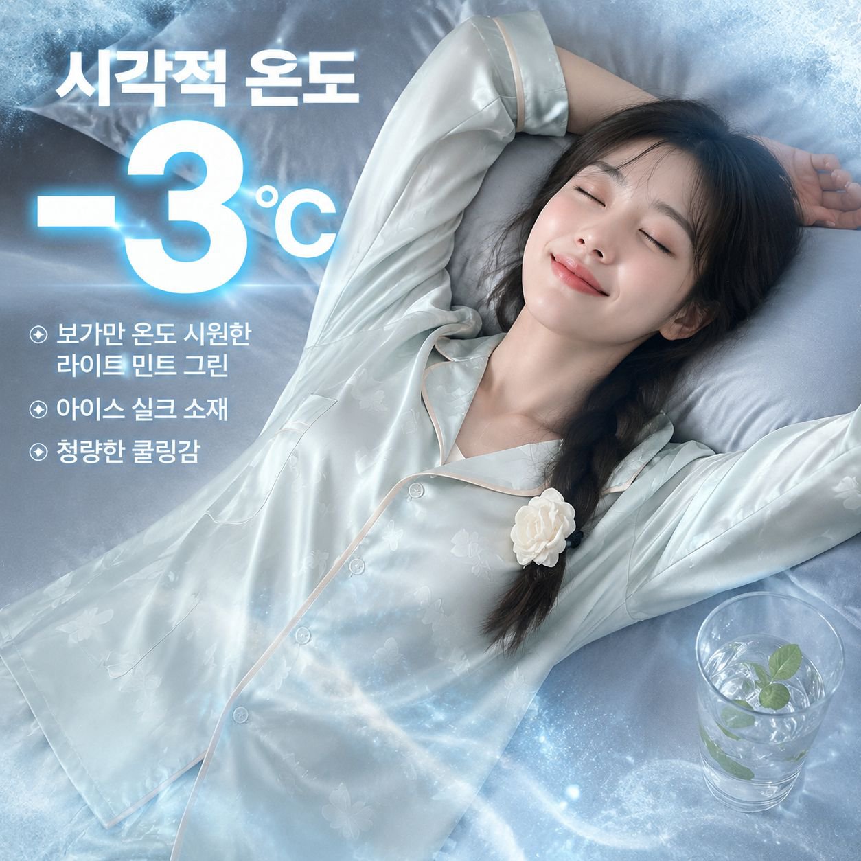 인조 실크 아이스 실크 잠옷 여성 여름 얇은 세트 편안한 홈웨어