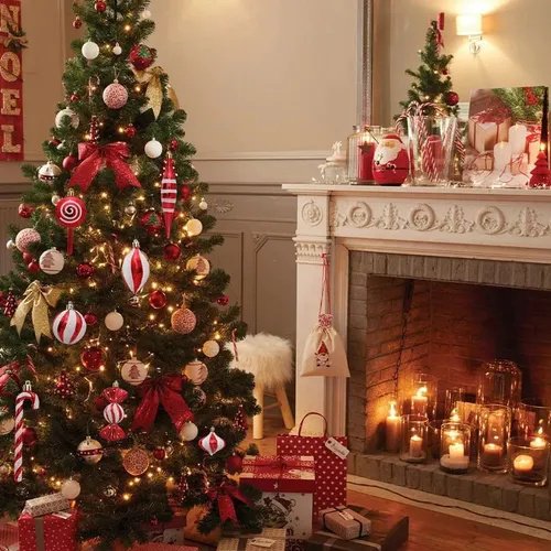 Decoración colgante de bola electrochapada, helado y piruleta para Navidad y hogar