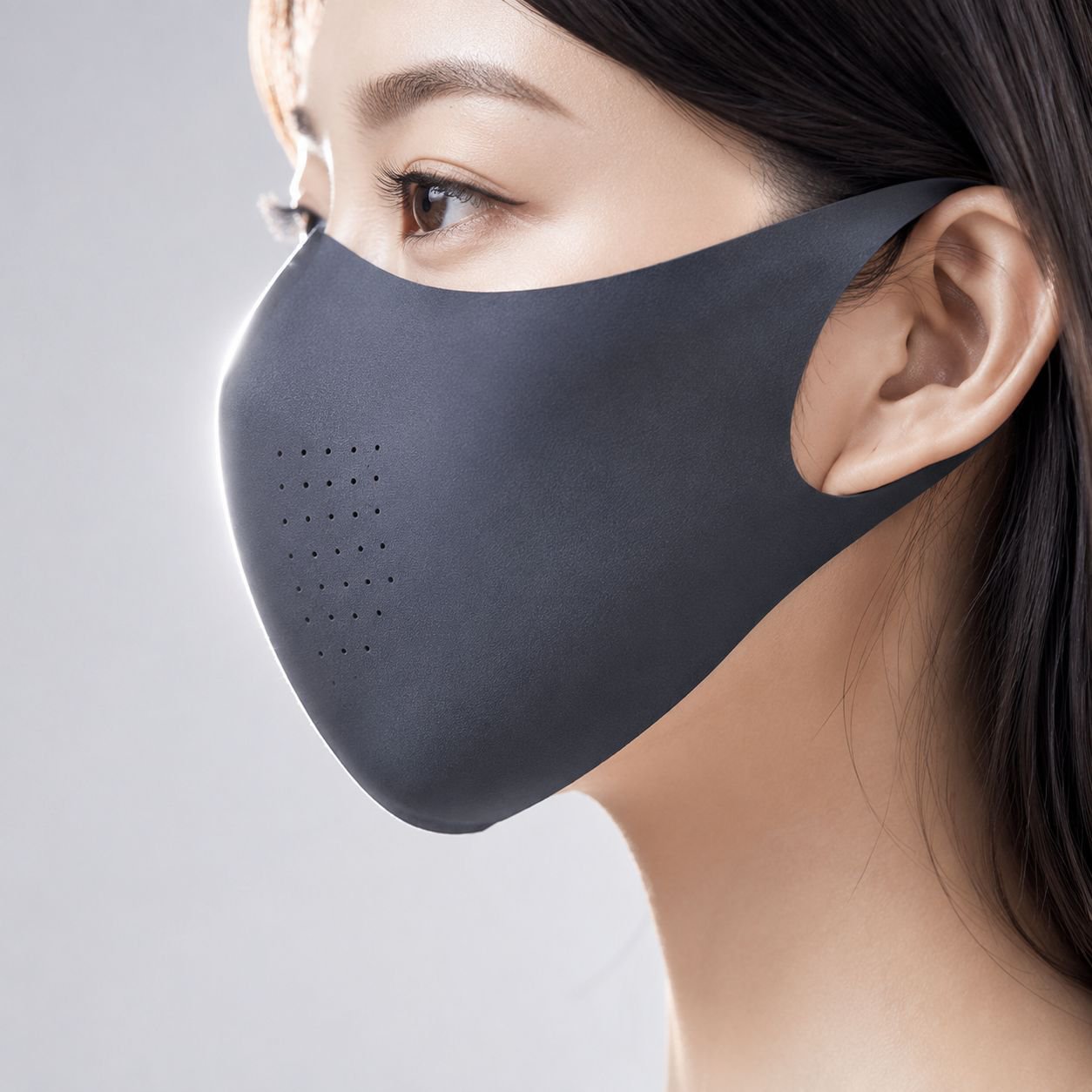女性用日焼け防止フェイスマスク、アイスシルク通気性、UVカット、目の保護