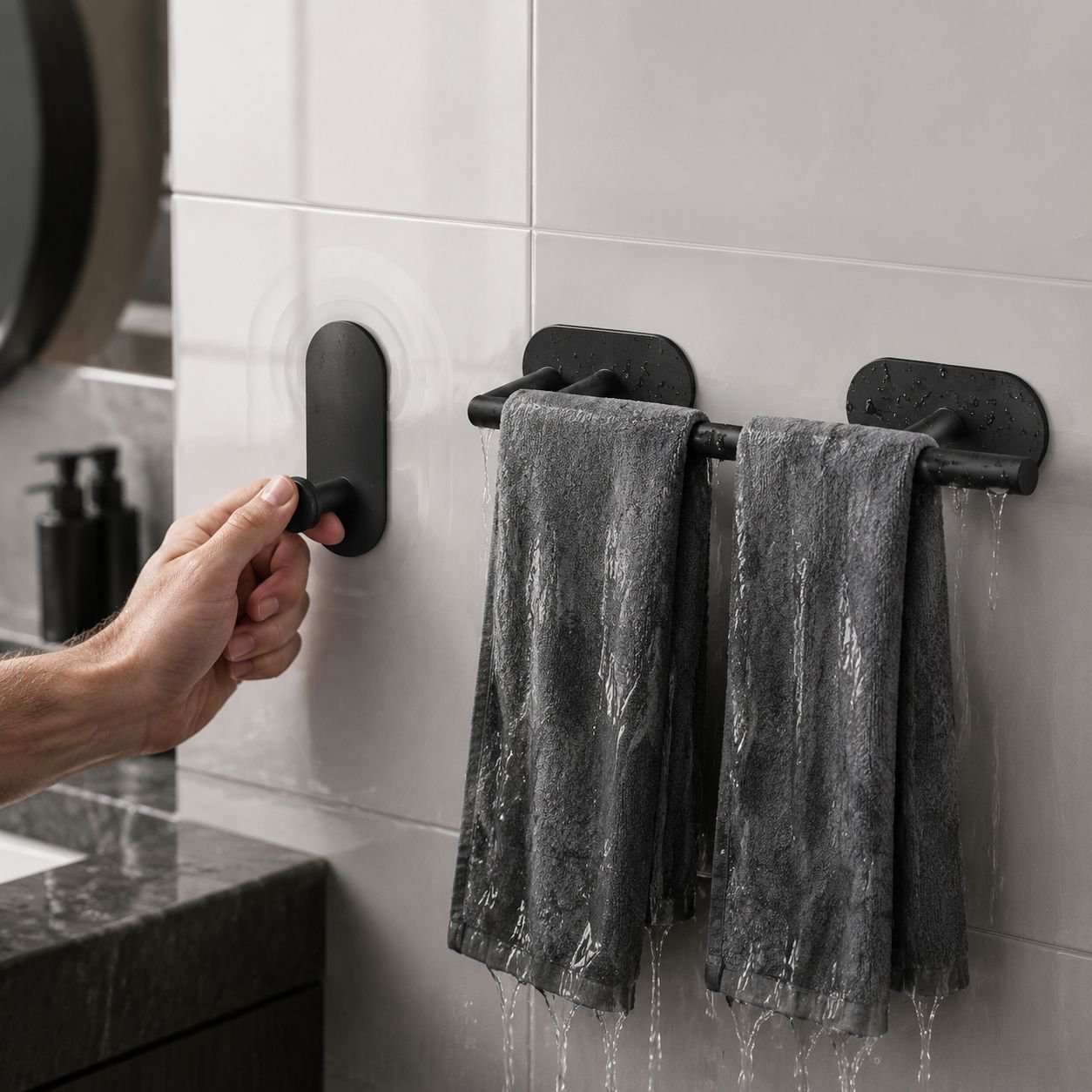 Stainless Steel Towel Bar for Bathroom, Towel Ring, Towel Holder