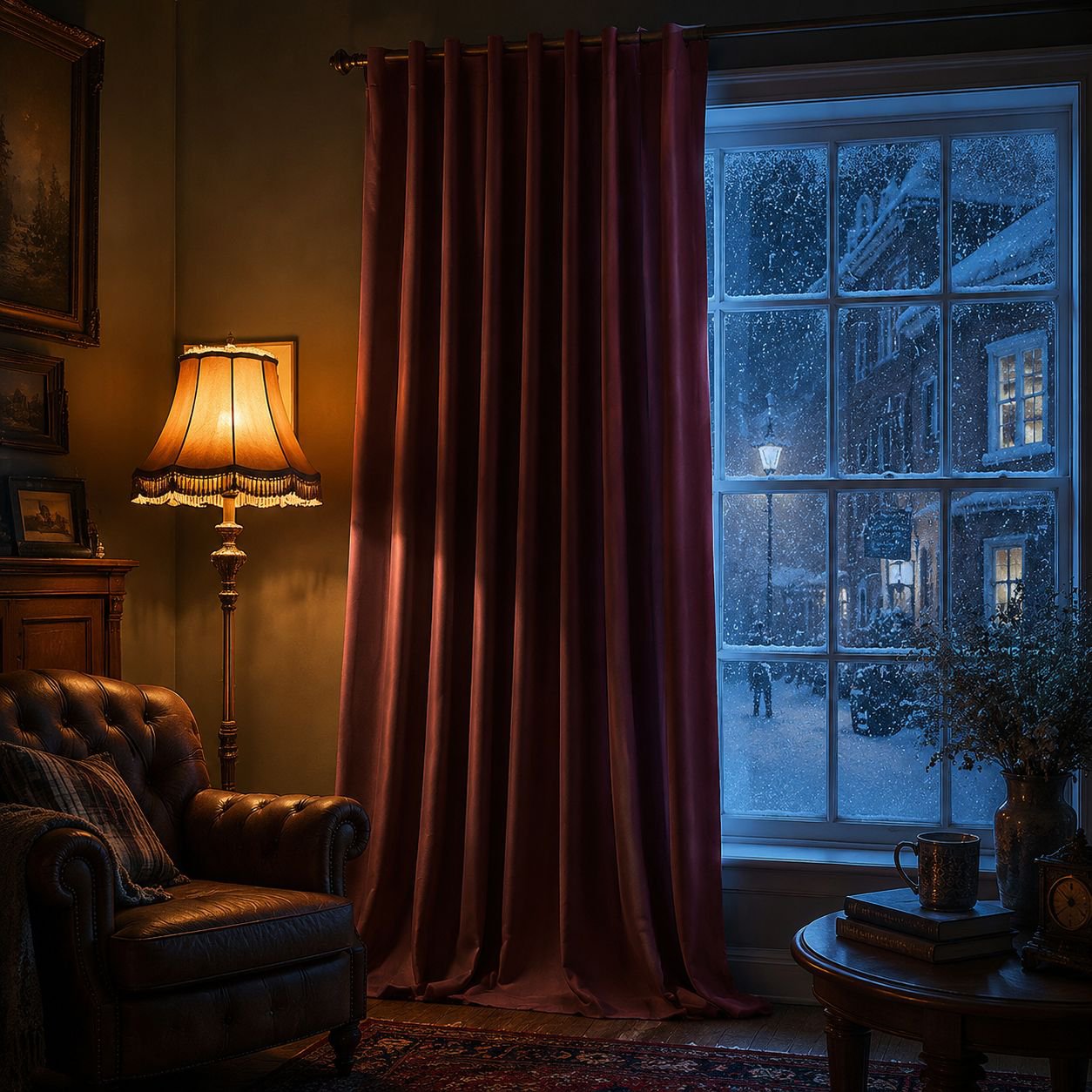 High Blackout Solid Color Short Curtain for Living Room Decoration