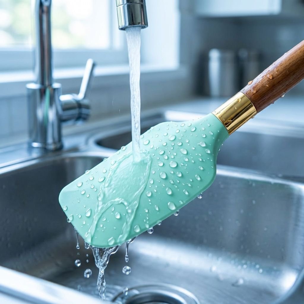 Silicone knife, cooking spoon, spatula, and kitchen utensil set