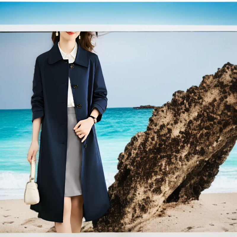 다림질 필요 없는 여성 패션 코트
