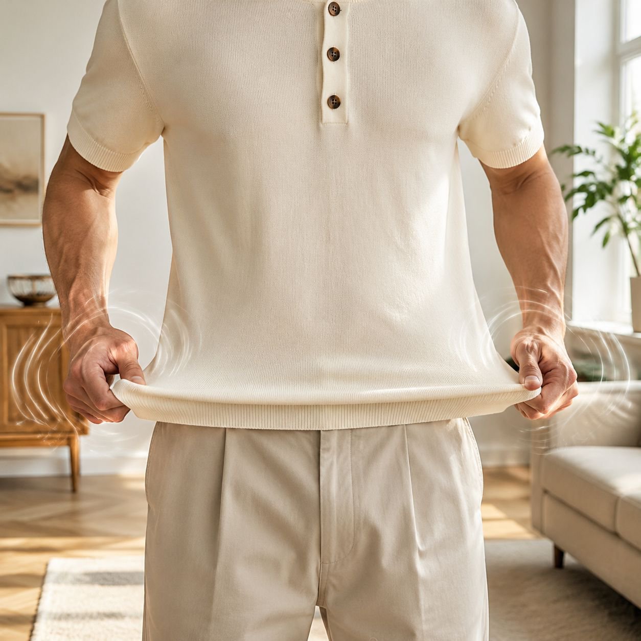 Leichtes Herren Kurzarmshirt für den Sommer