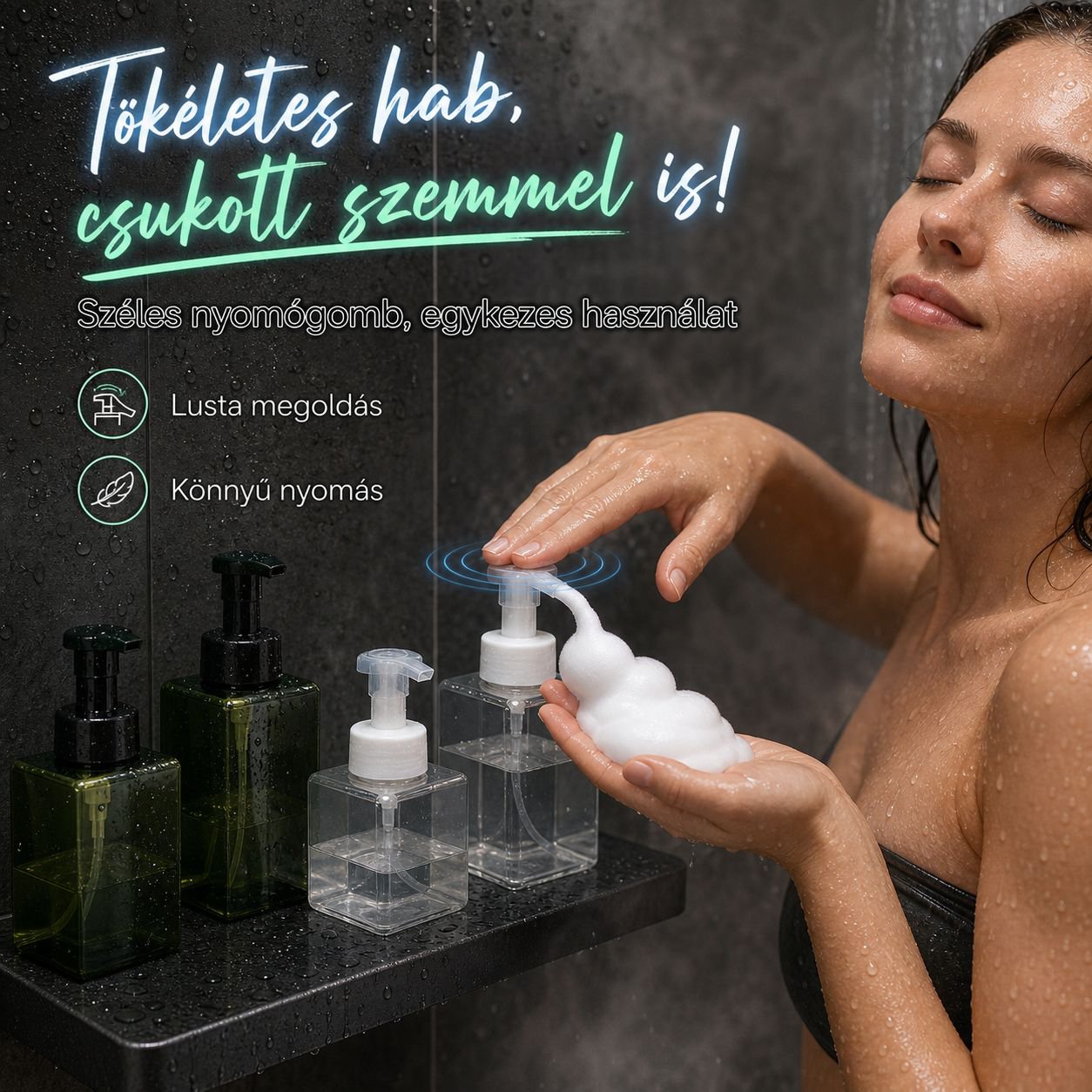Habos kézmosó adagoló palack