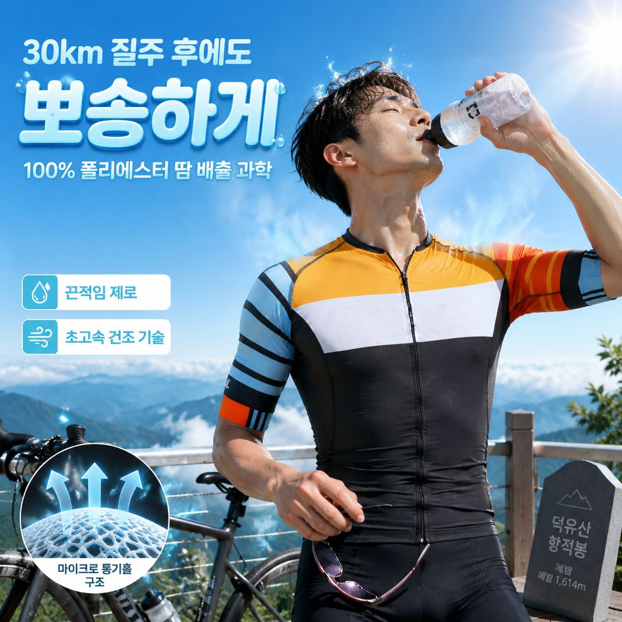 남자 로드바이크 반팔 라이딩복 세트