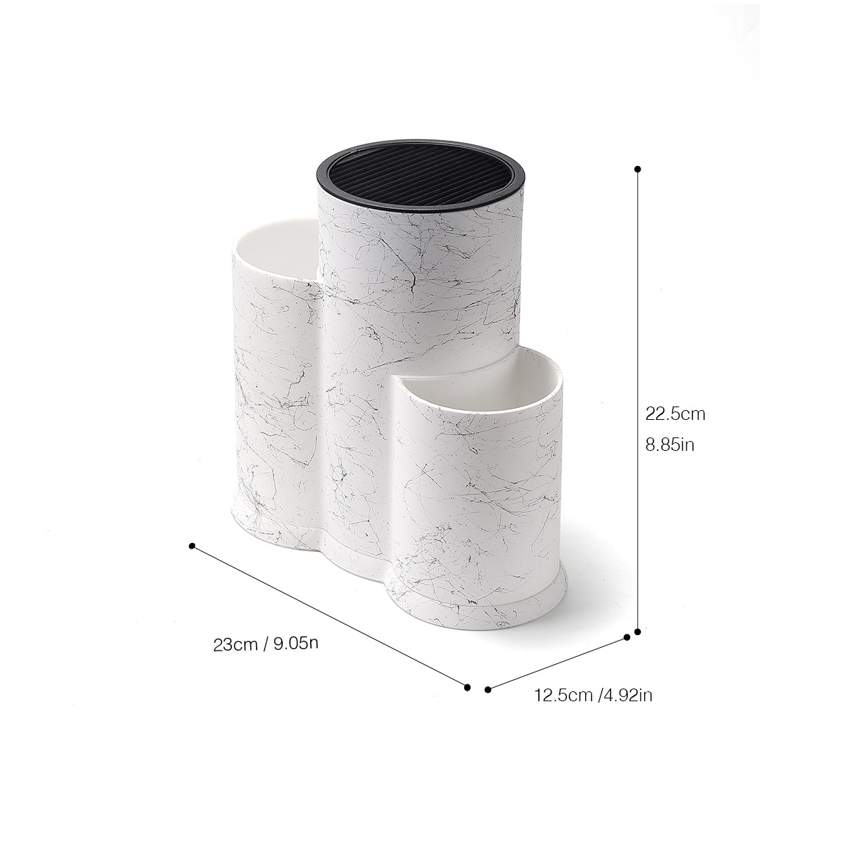 Anti-slip rubber plastic knife holder