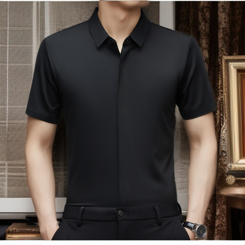 中年男性向けビジネスシャツ着用イメージ