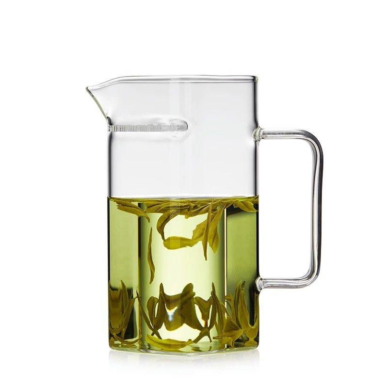 厚玻璃茶濾分茶壺綠茶茶具
