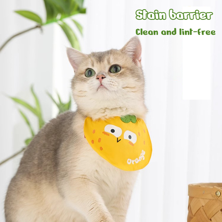 Adjustable Cotton Cat Bandana Collar