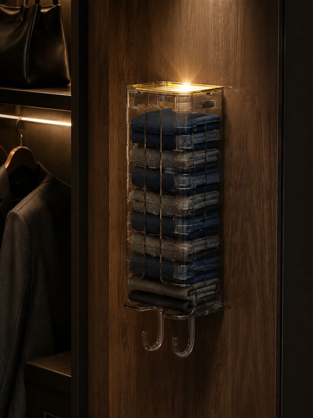 Easy access underwear organizer box