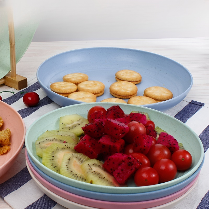  밀짚 샐러드 플레이트