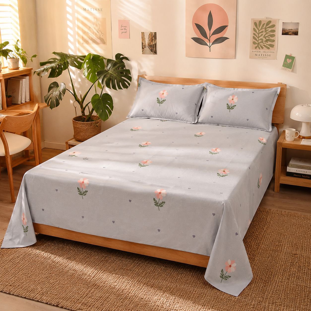 New Life Cotton Bedding Set, Suitable for Student Dormitory and Home