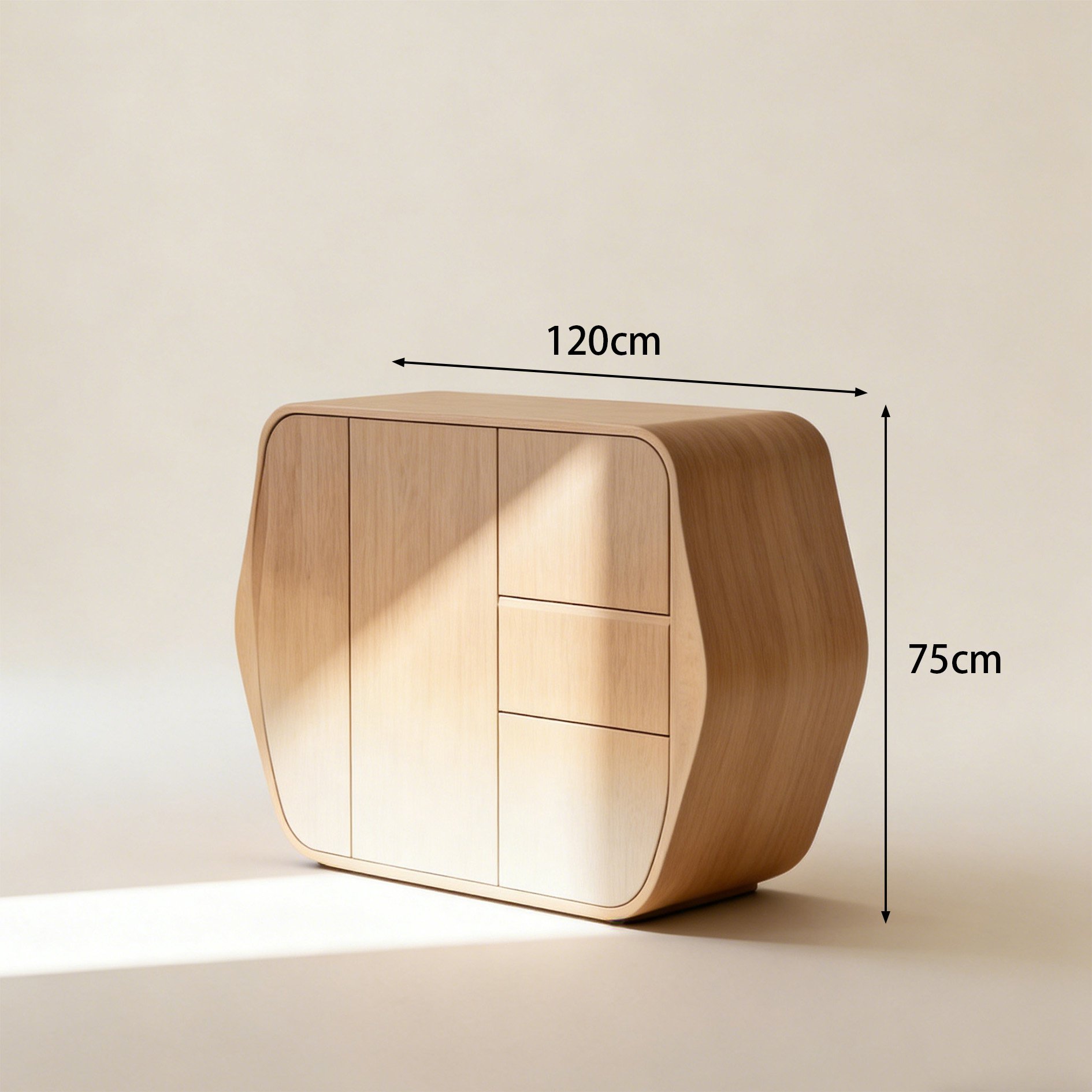 ナチュラルな木目が美しい収納ボックス